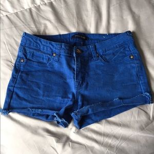 Blue shorts